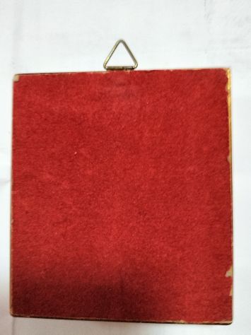 Quadretto vintage effigie Paolo VI monetina oro 8 ka - Foto 10