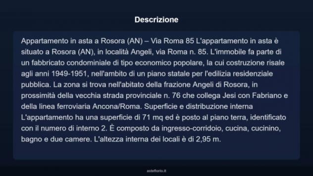 Immobile in asta di 71 m² in vendita a Rosora - Foto 3