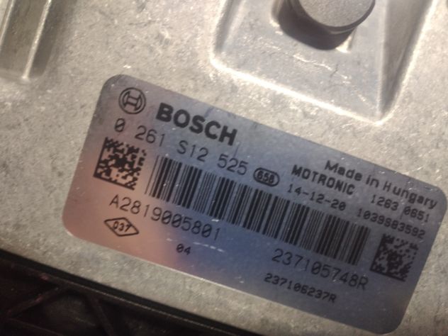ECU RENAULT SMART FORTWO 1.0 ME17.9.20 0261S12525 237105748R CENTRALINA MOTORE - Foto 4