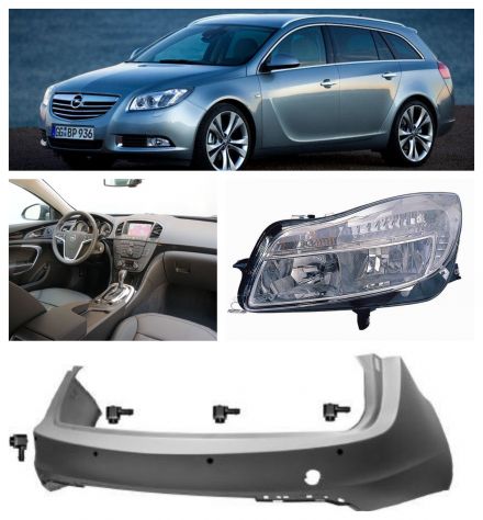 Opel Insignia cofano musata paraurti fanale radiatore portiera portellone 09-13
