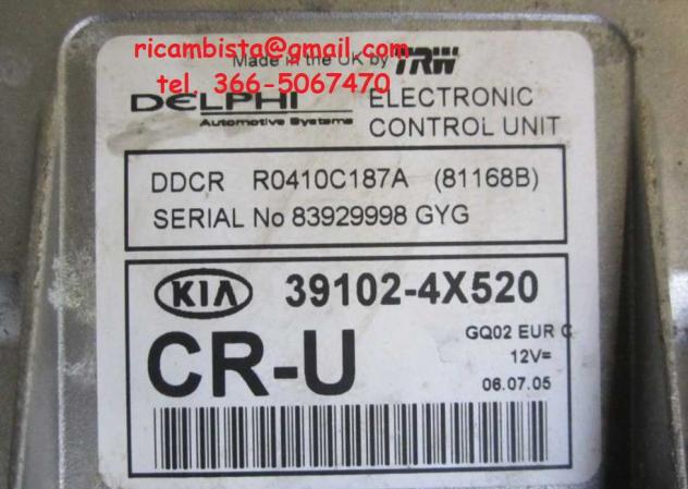 39102-4X520 R0410C187A Kia Carnival centralina motore - Foto 2