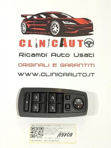 PULSANTIERA ANTERIORE SINISTRA BMW X3 1° Serie 3414355 3411746 M57N306D2 (0410)