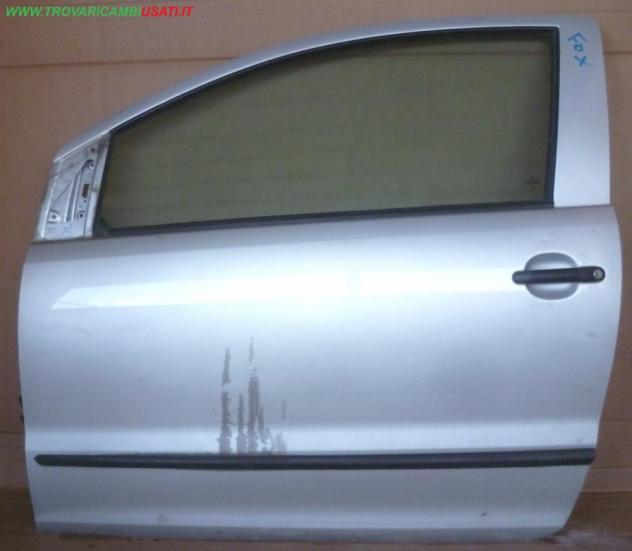 PORTA S. ARGENTO C/ALZ. E SERR. Carrozzeria Lamierati esterni Porte Porta ant. sx. VOLKSWAGEN - FOX - 01-04-2005 - 01-07-2011