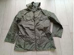 Kway cerata militare verde, con cappuccio,  Cerniera frontale