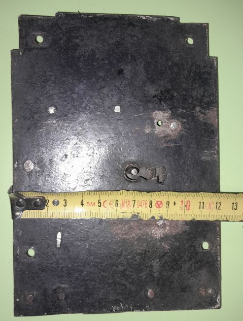 Serratura Antica in ferro battuto completa di chiave XVIII Secolo. - Foto 6