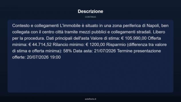 Immobile in asta di 103 m² con più di 5 locali in vendita a Napoli - Foto 4