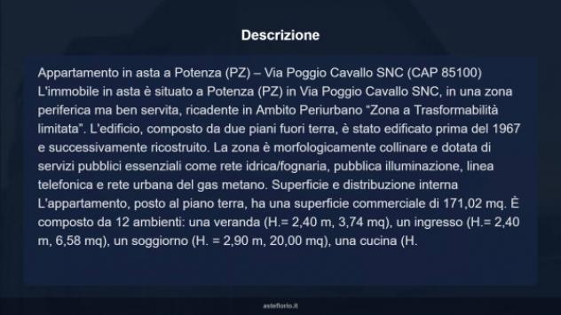 Immobile in asta di 171 m² con più di 5 locali in vendita a Potenza - Foto 10
