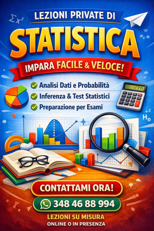 Lezioni e consulenza statistica avanzata