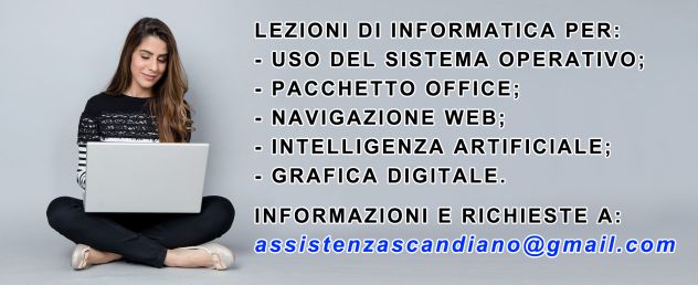 Lezioni personalizzate di informatica a domicilio