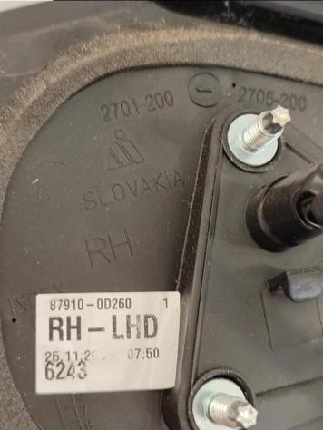 SPECCHIETTO RETROVISORE DESTRO TOYOTA Yaris Serie 5FILI 87910-0D260 (0811) - Foto 4
