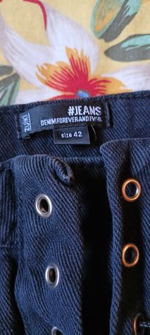 Zuiki minigonna nera in denim - Foto 3