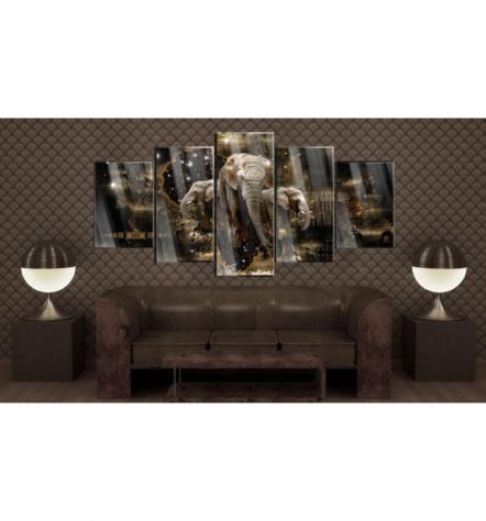 Quadro Con Vetro Acrilico Elefante 100x50 E 200x100 Arredalacasa - Foto 2