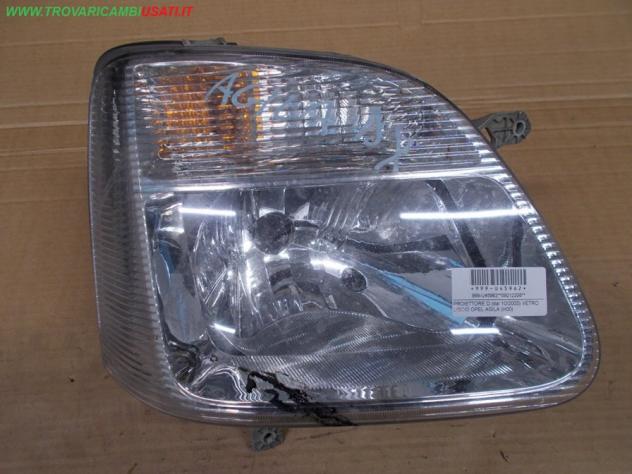 PROIETTORE D.(dal 10/2003) VETRO LISCIO OPEL AGILA (H00) Parti elettriche Fanaleria Proiettori Proiettore ant. OPEL - AGILA A - 01-05-2000 - 01-02