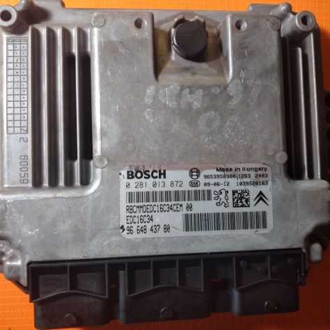 CENTRALINA MOTORE CITROEN BERLINGO C4 C3 PEUGEOT 308 PARTNER 1.6HDI 0281013872