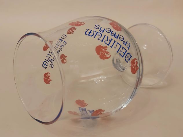 1 bicchiere per la famosa birra Delirium Tremens tacca, con elefanti rosa 25cl - Foto 4