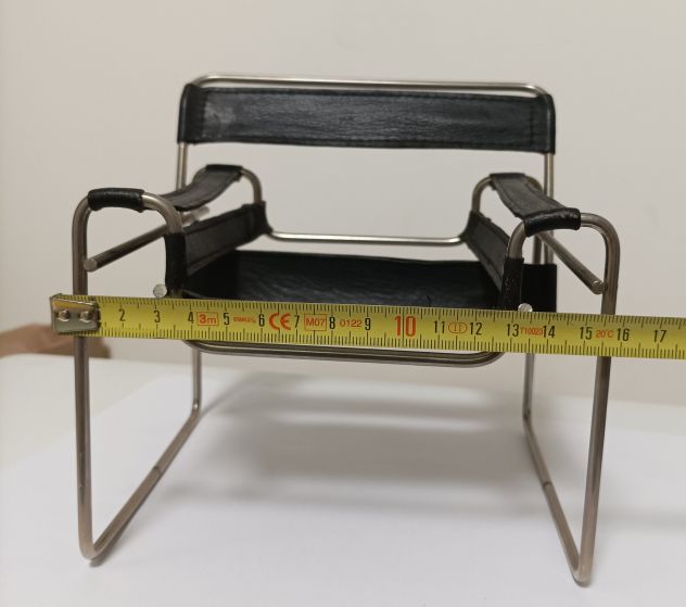 Miniatura Knoll Poltrona WASSILY disegnata da Marcel Breuer Knoll anni 80 - Foto 7