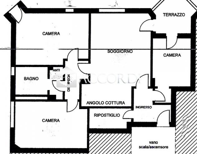APPARTAMENTO di 4 vani e di 110 mq (CASTELFRANCO VENETO) rif. SW174 - Foto 19