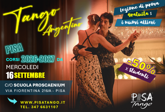 CORSI E LEZIONI TANGO ARGENTINO 2026/2027