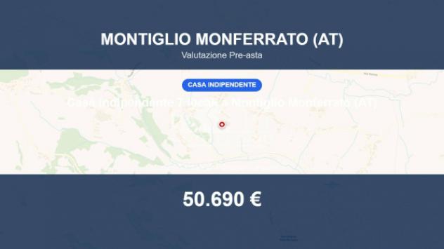 Immobile in asta di 225 m² con più di 5 locali e box auto in vendita a Montiglio Monferrato