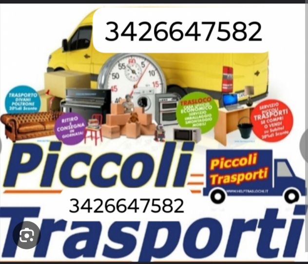 Furgone con conducente per piccoli traslochi e trasporti - Foto 4