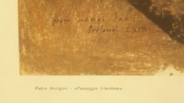 Stampa di Pietro Annigoni PAESAGGIO IRLANDESE - Foto 2