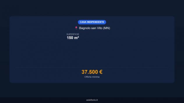 Immobile in asta di 150 m², box auto in vendita a Bagnolo San Vito - Foto 14