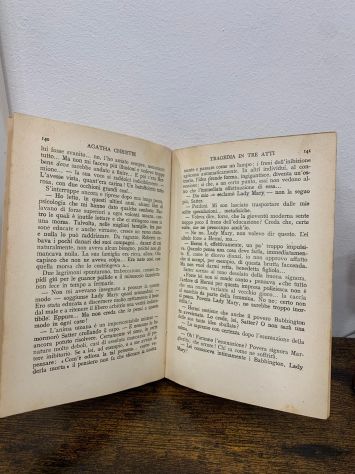 TRAGEDIA IN TRE ATTI di Agatha Christie 1937 Mondadori Libri Gialli Palmina - Foto 3
