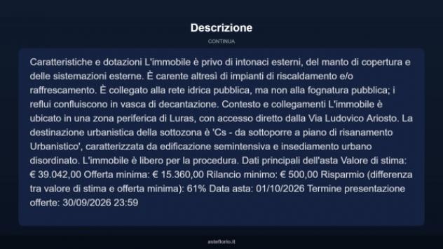 Immobile in asta di 86 m² in vendita a Luras - Foto 18