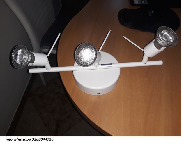 Luce Moderno Faretto Parete con 3 LED bianco finitura faretti