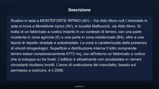 Immobile in asta di 6772 m² in vendita a Monteforte Irpino - Foto 13