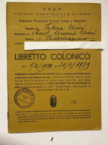 Libretto colonico toscana - Foto 2