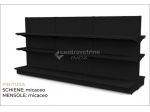 GONDOLA IN FERRO BISTROT KIT 6 DA 300 CON PIANI IN FERRO