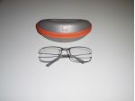 OCCHIALI DA VISTA COME NUOVI UNISEX LEGGERI+CUSTODIA MARCA QEYES MADE IN ITALY C
