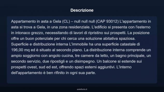 Immobile in asta di 196 m² in vendita a Gela - Foto 3
