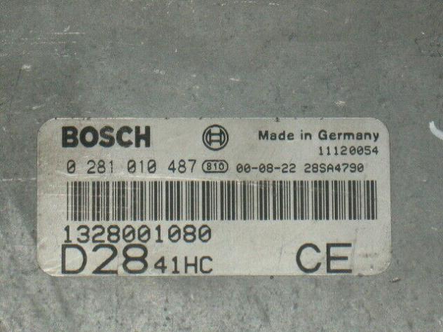 0281010487 ECU FIAT DUCATO 2.8 JTD BOSCH 0281010487 1328001080 D2841HC CE - Foto 2