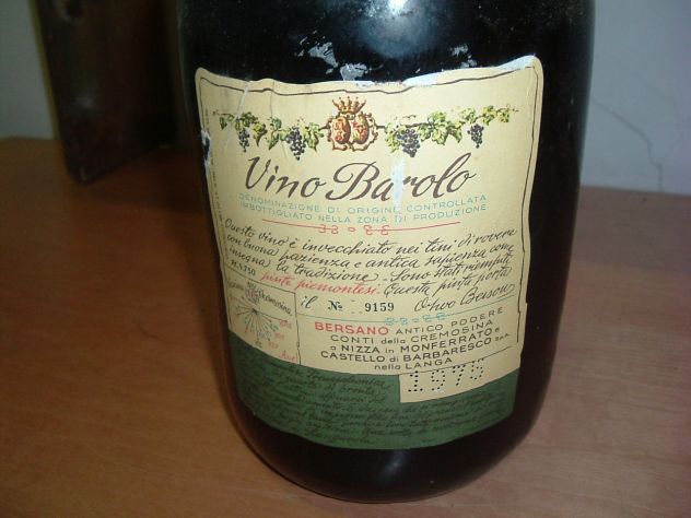 Barolo del 1975 - Pinta Piemontese