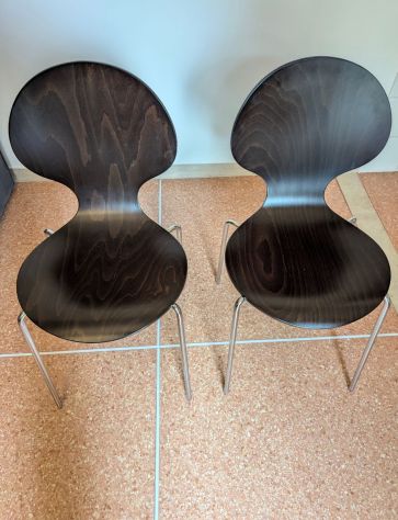 2 Sedie in legno e acciaio "Franchi Sedie" - Foto 3