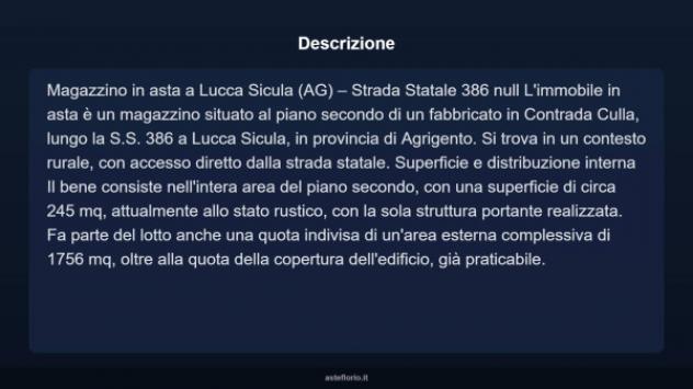 Immobile in asta di 245 m² in vendita a Lucca Sicula - Foto 3