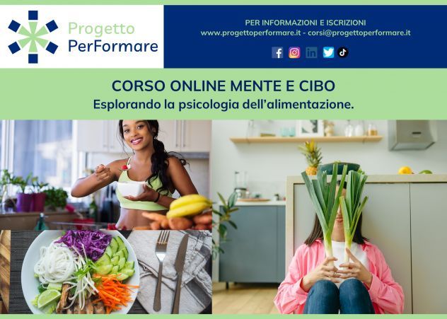 Corso online mente e cibo: esplorando la psicologia dell'alimentazione!