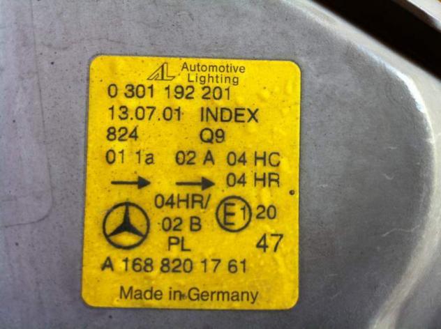 Fanale Anteriore Sinistro Mercedes Classe A 170 CDI '01 - Foto 3
