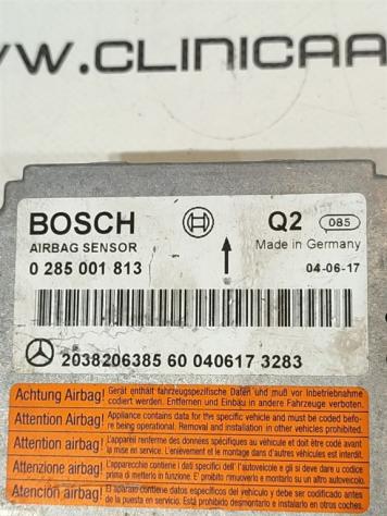 CENTRALINA AIRBAG MERCEDES Classe C Berlina W203 2° Serie 2038206385 0285001813 271946 (0407) - Foto 2