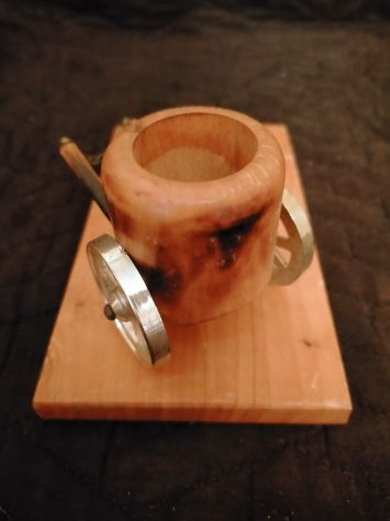 Portacenere in legno diverse forme- cannone- pipe- botte- carrello - Foto 2