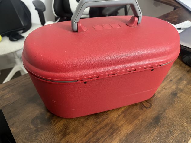 Beauty Case rigida Samsonite vintage – rosso - Foto 4