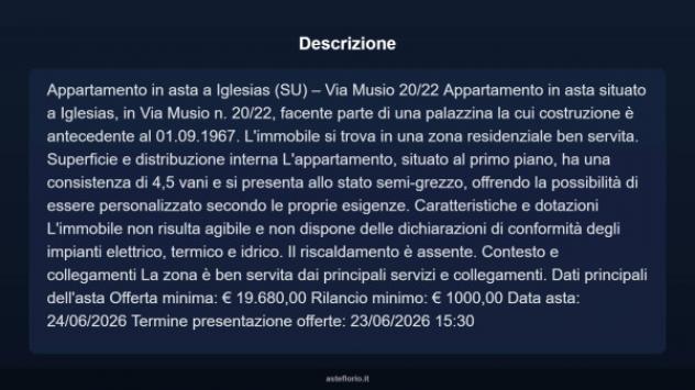 Immobile in asta di 67 m² in vendita a Iglesias - Foto 13