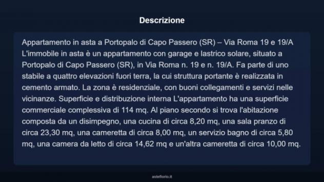 Immobile in asta di 114 m² con più di 5 locali e box auto in vendita a Portopalo di Capo Passero - Foto 3