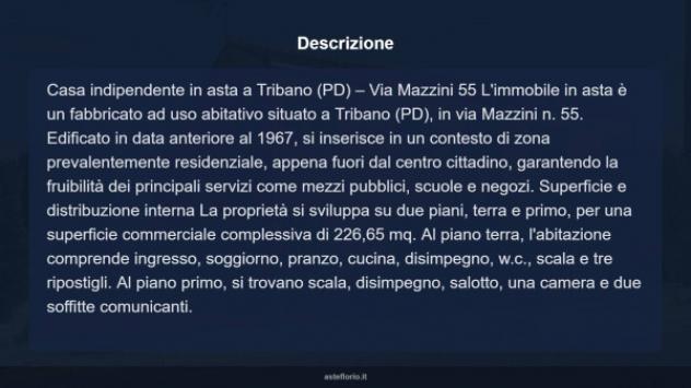 Immobile in asta di 226 m² con più di 5 locali in vendita a Tribano - Foto 13
