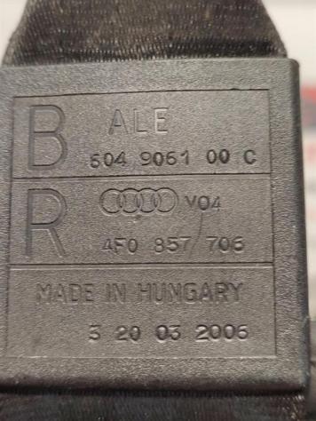 CINTURA DI SICUREZZA ANTERIORE DESTRA AUDI A6 Berlina Serie C6 (4F2) 4F0857706 605404800 BSG (0412) - Foto 3