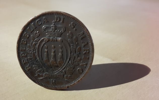 Repubblica di San Marino, 10 CENTESIMI 1935. - Foto 7