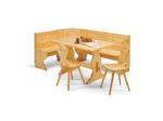 Giropanca con contenitore completamente in legno massello L 193 x 133 TINTA NAT.