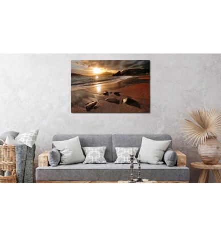Quadro Sassi Sul Mare Cm. 60x40 - 90x60 - 120x80 ARREDALACASA - Foto 2